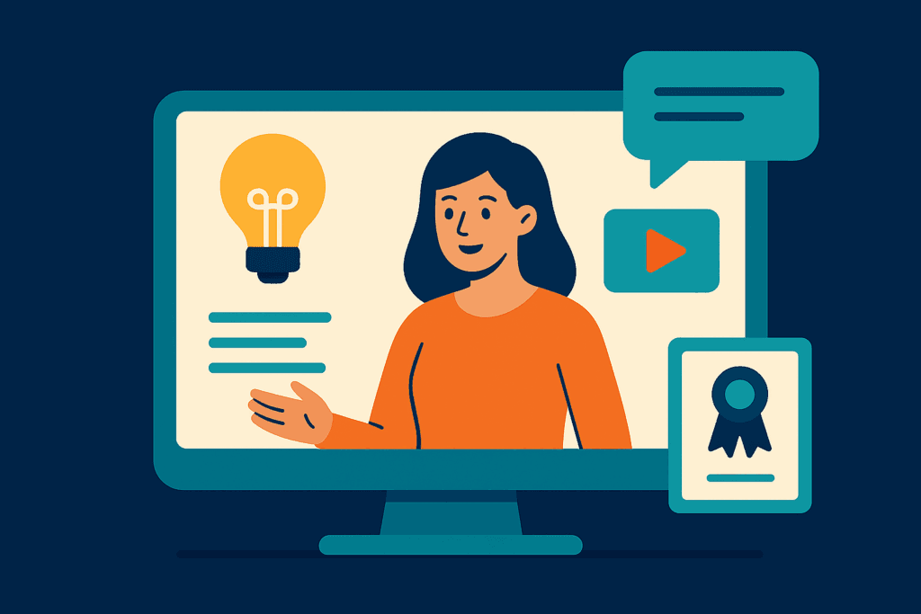 دوارات ومهارات احترافية عبر الأنترنت